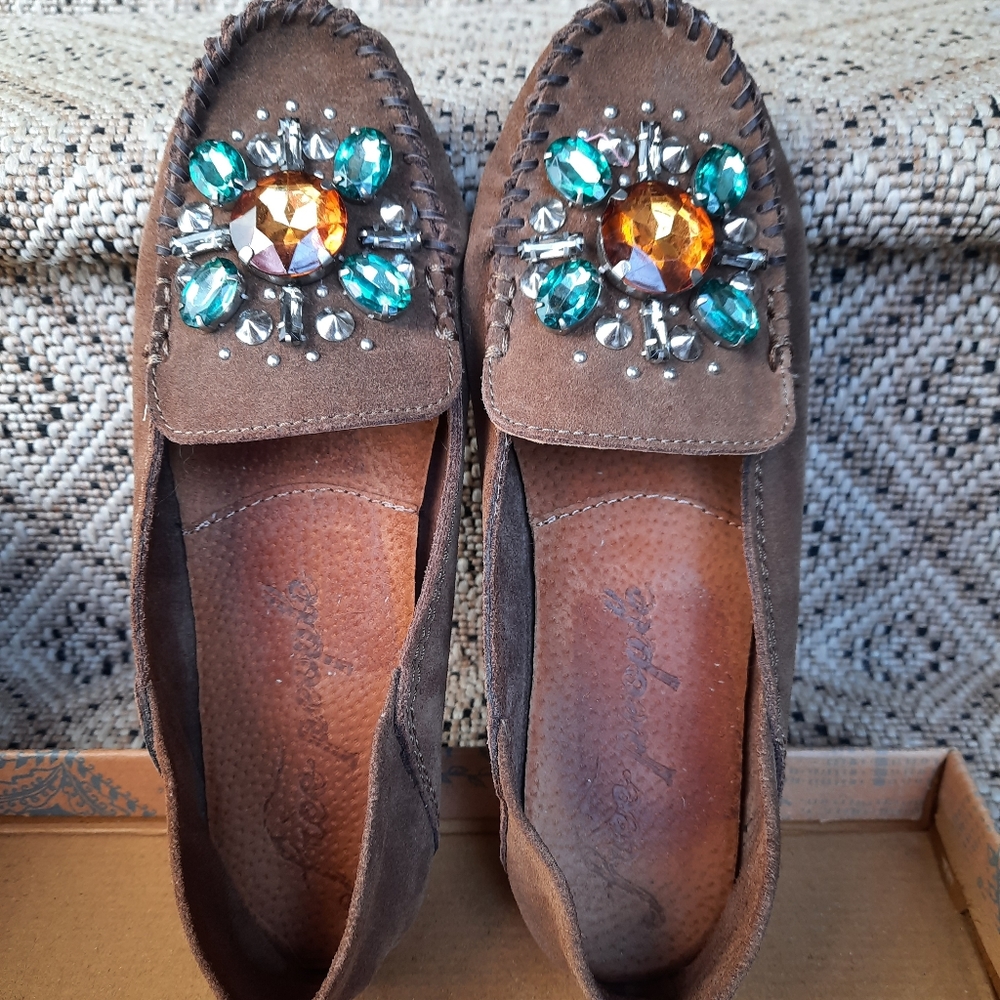 Free People Jewel Tone Moccasins